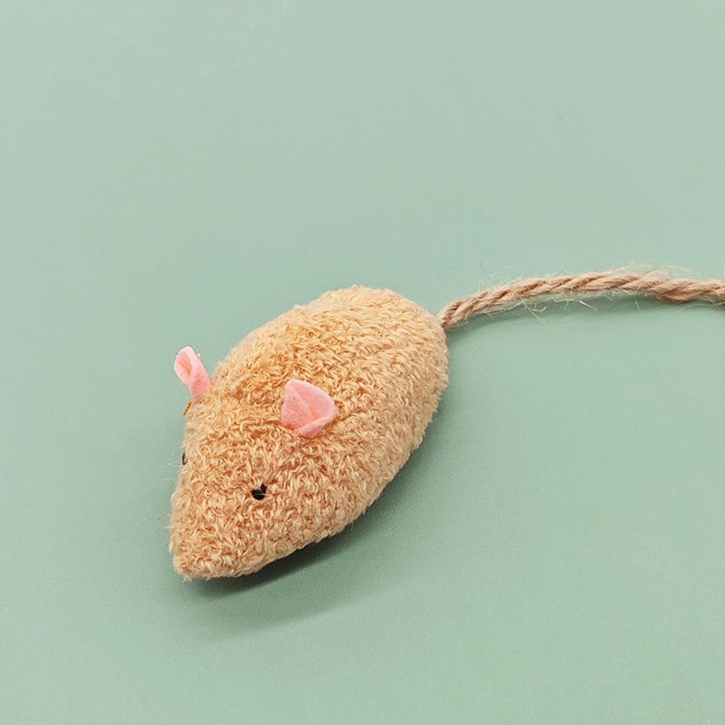 Plush Cloth Mouse Toy with Catnip Interactive Self-Playing Resistant Toy