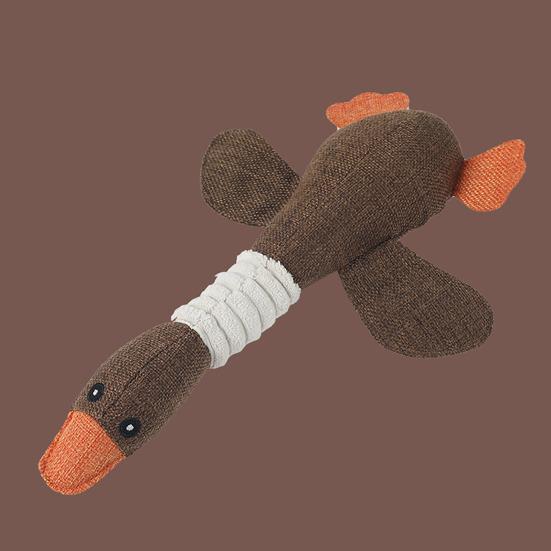 Pet Toys Biting-Resistant Sound Toy with Extended Neck Design Anxiety Relief Teeth Grinding Toy for Small Dogs Puppies