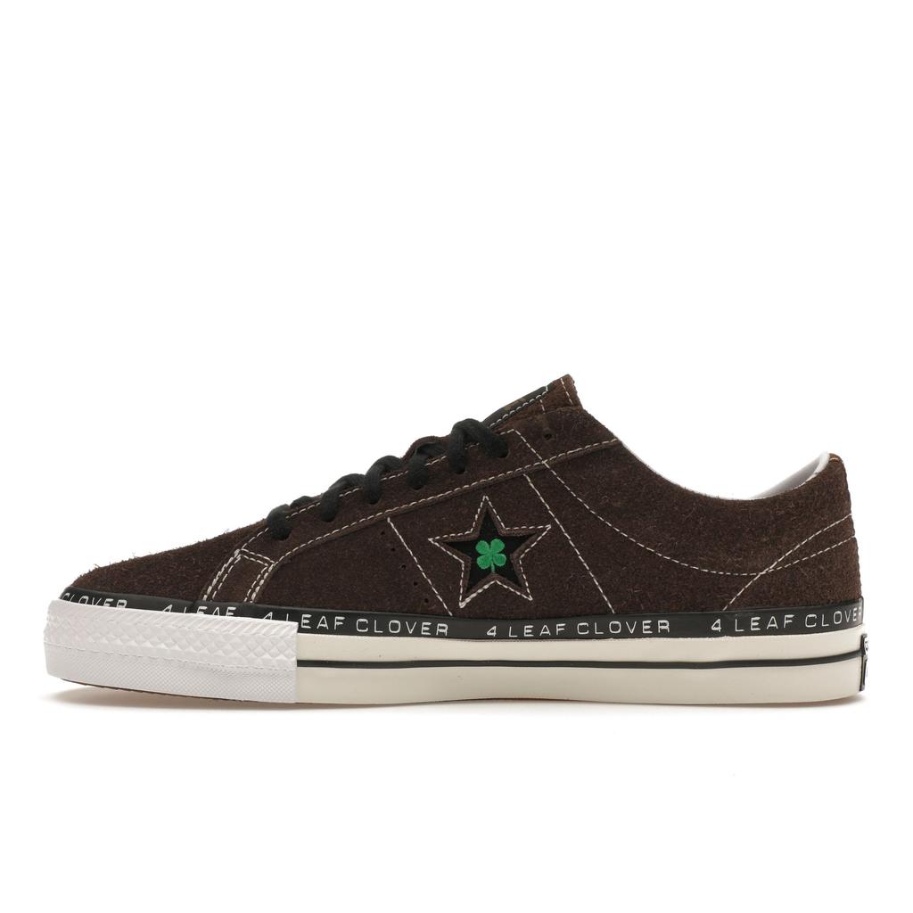Patta X Converse One Star Pro Low 4 Leaf Clover Unisex Sneakers Brown Java Burnt-Olive A03174C