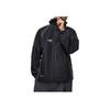 Li Ning Badfive Spliced Letter Zipper Hooded Windbreaker Men Outerwear Black AFDU067-4