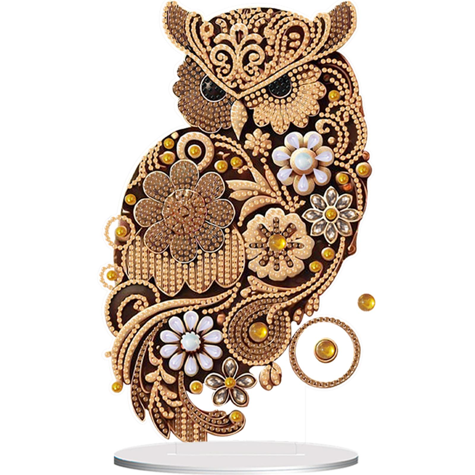 

Animal Acrylic Table Top Diamond Painting Ornament Kits 5D DIY Diamond Art Tabletop Decorations for Adults Beginner