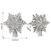 Snowflake Stars Christmas Tree Toppers  Built-in LED Xmas Tree Lighting 3D Glitter Projection Silver Gold Party Decor