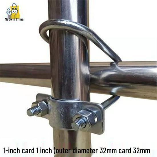 Double U-Bolt Galvanized Cross Pipe Clamp with Free Shipping