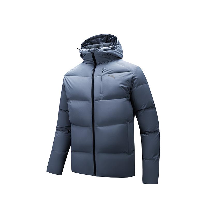 Anta Down Jacket Men s Chessboard Gray 952547901-6 4XL