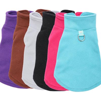 Winter Warm Dog Clothes For Small Medium Dogs Cats With D-ring Soft Cozy Puppy Fleece Jacket Yorkshire Chihuahua Pet Costume