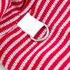 Warm Dog Striped Hooded Hoodie Heart Pattern Comfortable Puppy Sweatshirt with Hat Breathable Cat Sweater Outdoor Walking