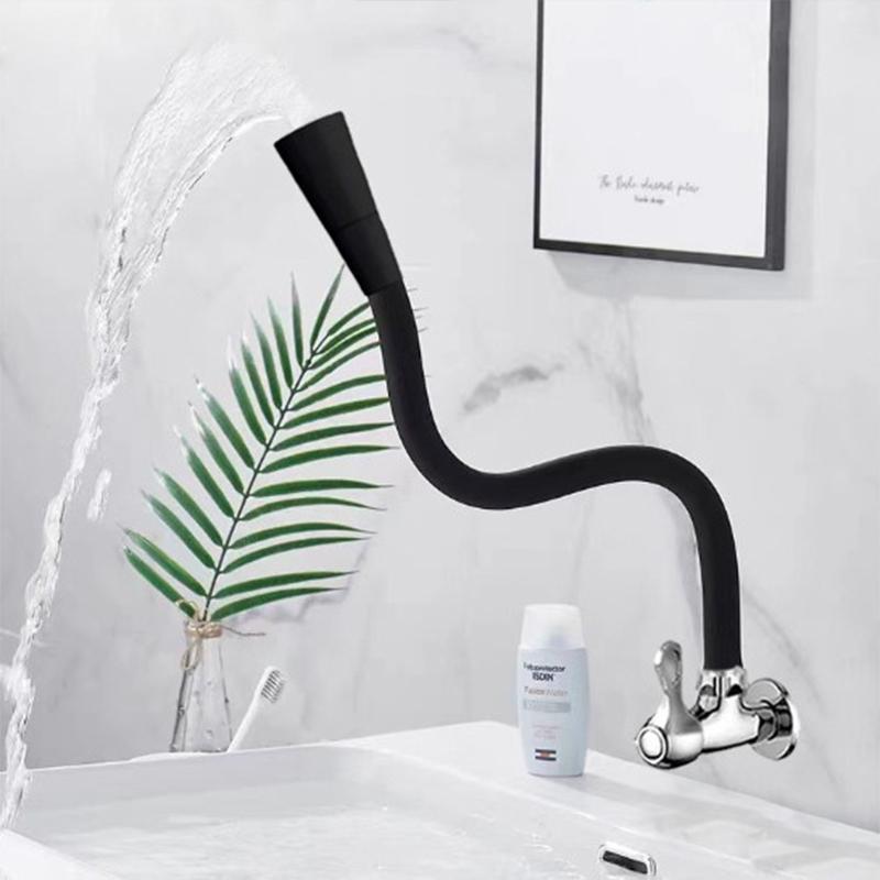Sink Faucet 360Degree Rotatable Universal Kitchen Faucet 2 Outlet Modes Silicone Faucet In-Wall Faucets