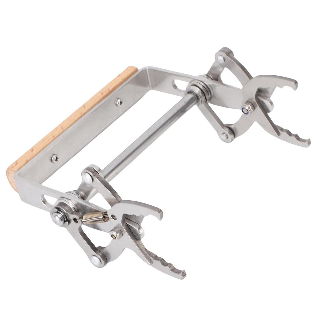 Beekeeping  , Wooden Handle Frame Lifter with Stainless Steel Structure for   Maintenance