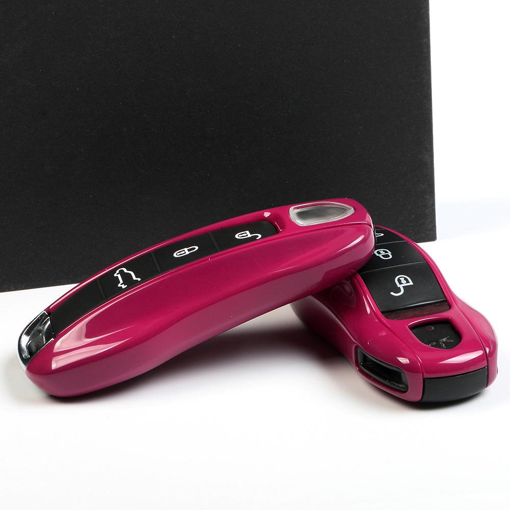Porsche Key Shell for Cayenne, Macan, 911, Panamera, 718, Taycan - Starlight Gem Red