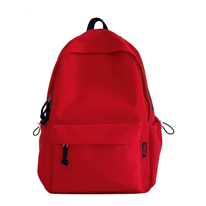 Schoolbag1011 New College Style Backpack Large Capacity Lightweight Letter Primary and Secondary School Students Simple Daily Commuter Backpack