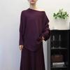 Irregular Bat Sleeve Pullover Sweater Women's Autumn and Winter New Loose Lazy Wind Knitted Sweater Top