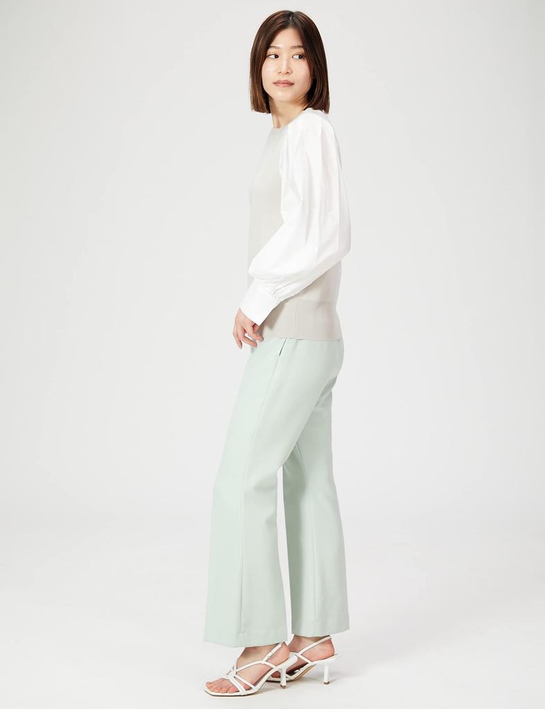 Mira Owen Volume Sleeve Knit Docking Size LBEG 0 Women's Blouse, 09WNT221145,