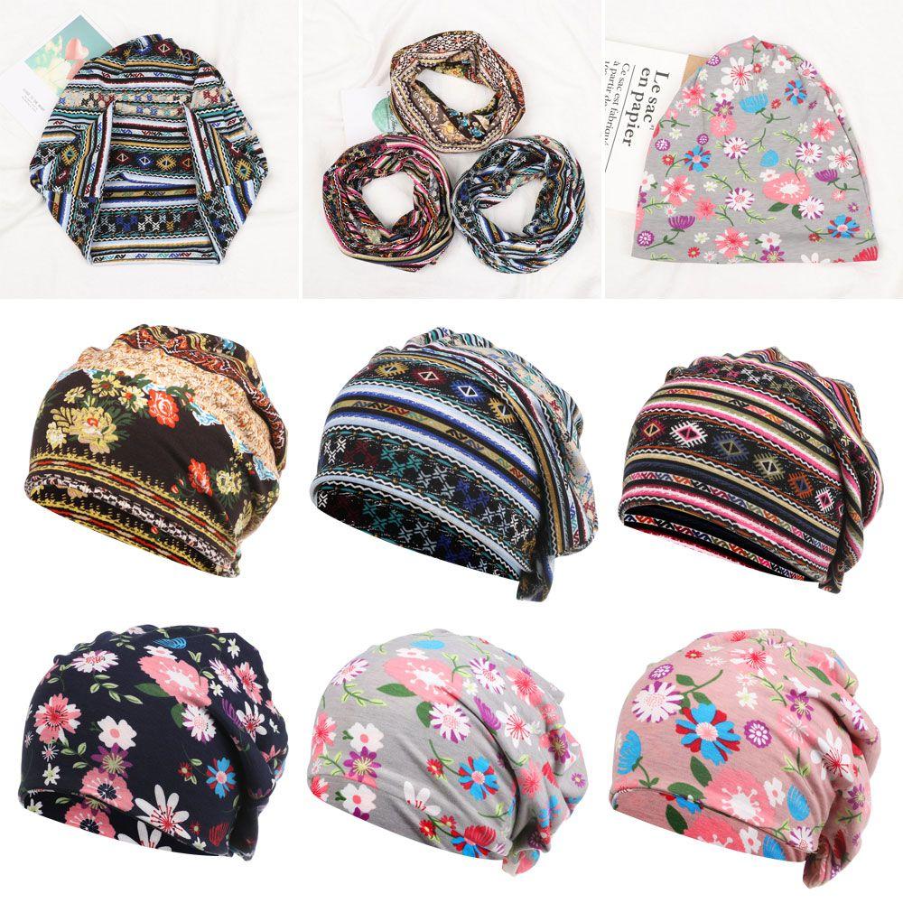 Sport Casual Cotton Hair Loss Headscarf Sleep Caps Beanies Chemo Hat Muslim Hijabs Women Turban Hat Head Wrap