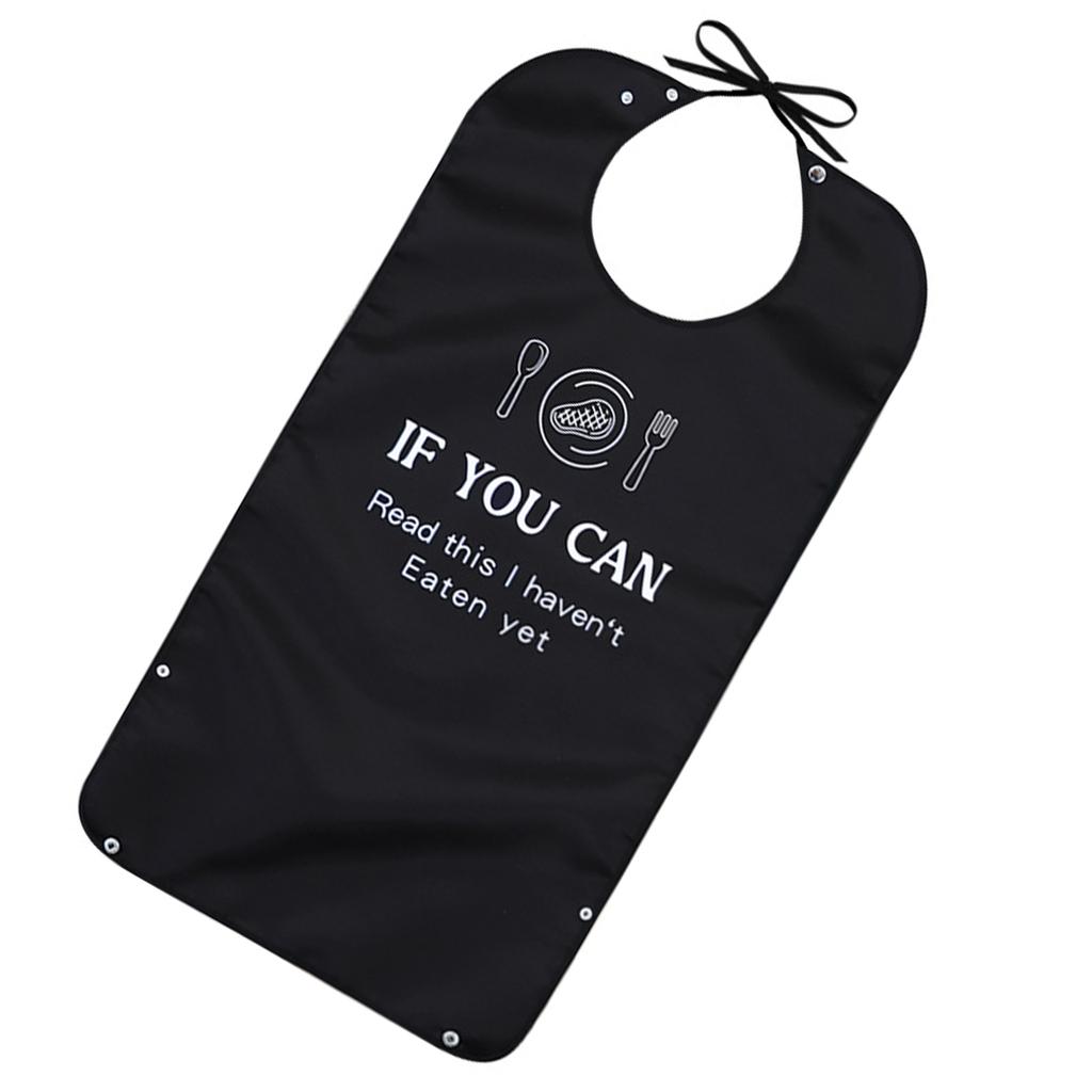 Adult Washable Bibs Reusable Eating Bibs Waterproof Bibs Clothing Protection Bib for Unisex Elderly and Disabled People