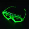 6Pcs Glowing Heart LED Glasses Night Event Party Supplies Reusable Bright Light Comfort Safe Materials