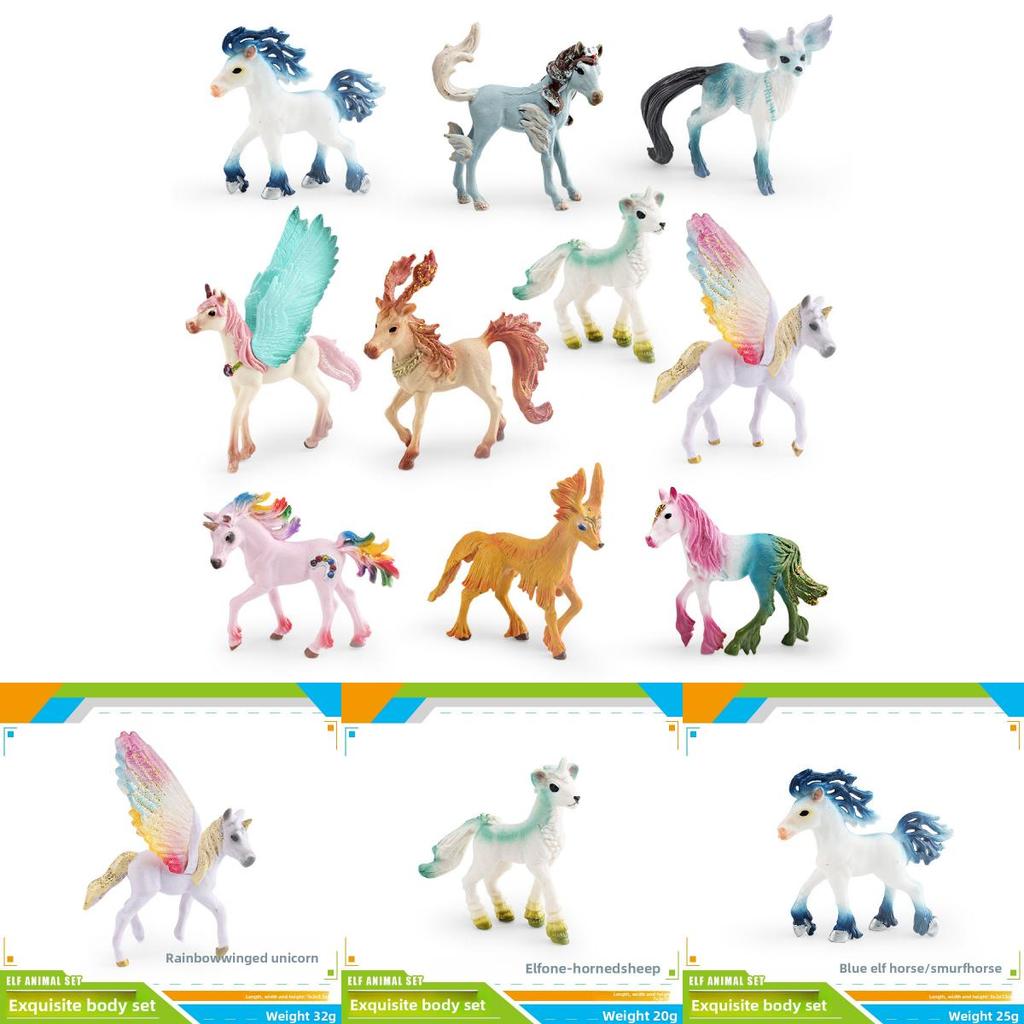 Fantasy Pegasus Pvc Model Kids Animal Figurine For Playroom Decor