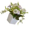 Artificial Potted Flower Lifelike Cloth Flower Plastic Flowerpot Simulation Decor