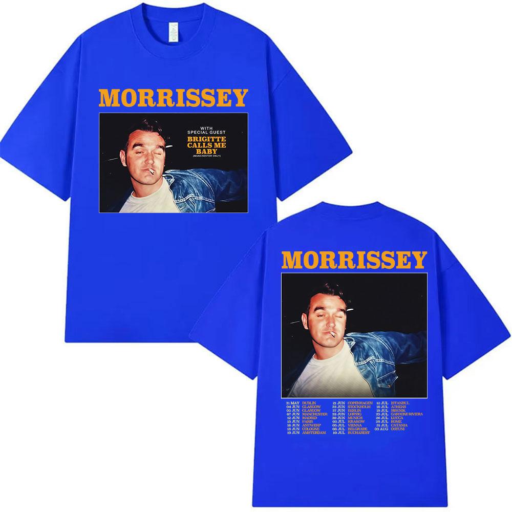 Morrissey Bricitte Calls Me Baby Tour 2025 Graphic T Shirts Unisexs Vintage Oversized Cotton Tshirt Hip Hop Loose Clothing Tshirt