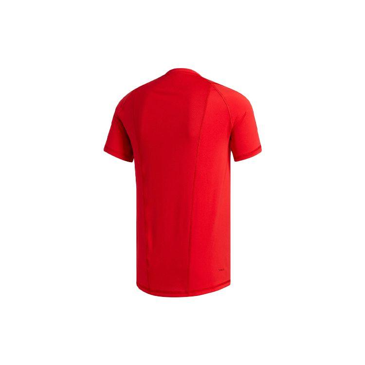 Adidas Training Sports Round Neck Pullover Short Sleeve T-Shirt Men Tops Light-Crimson CW1955