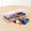 100 Pieces Guitar Picks with Storage Box | Pearlescent Marbled Finish, SmoothEdged, Pick