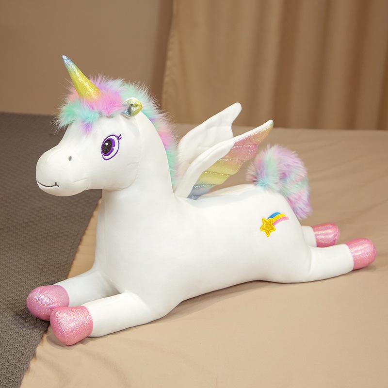 Girl's Heart Dream Rainbow Unicorn Doll Plush Toy Pegasus Doll Catch Machine Doll Company Event Gifts