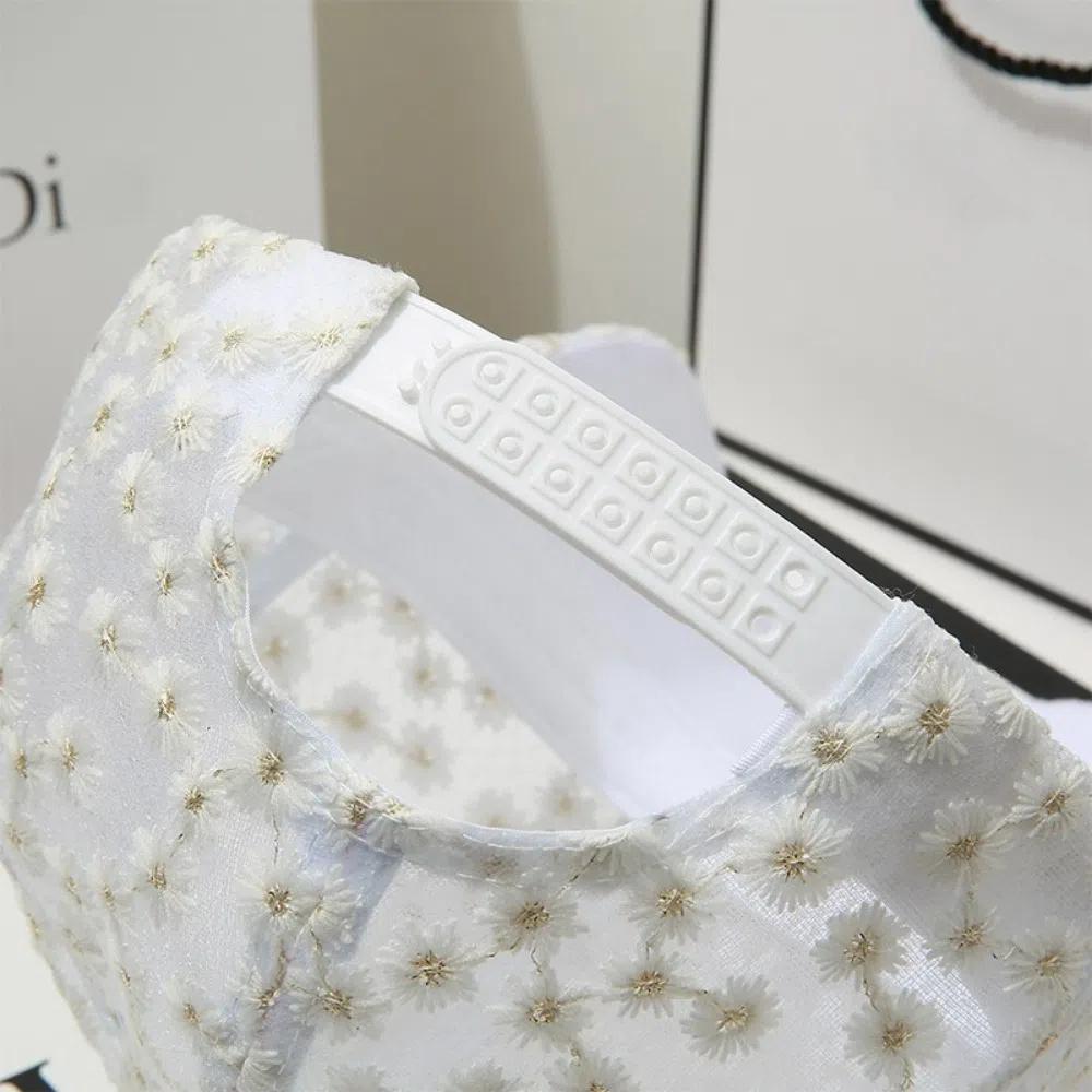 Summer Lace Baseball Cap Embroidered Flowers Sunscreen Hat New Rebound Cap  For Women Girls