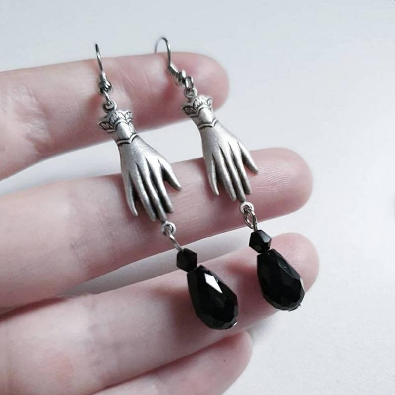 

Jun an Gothic Victorian Handmade Crystal Glass Earrings