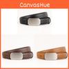 Genuine Leather Womens Belt With Smooth Buckle For Business And Casual Wear