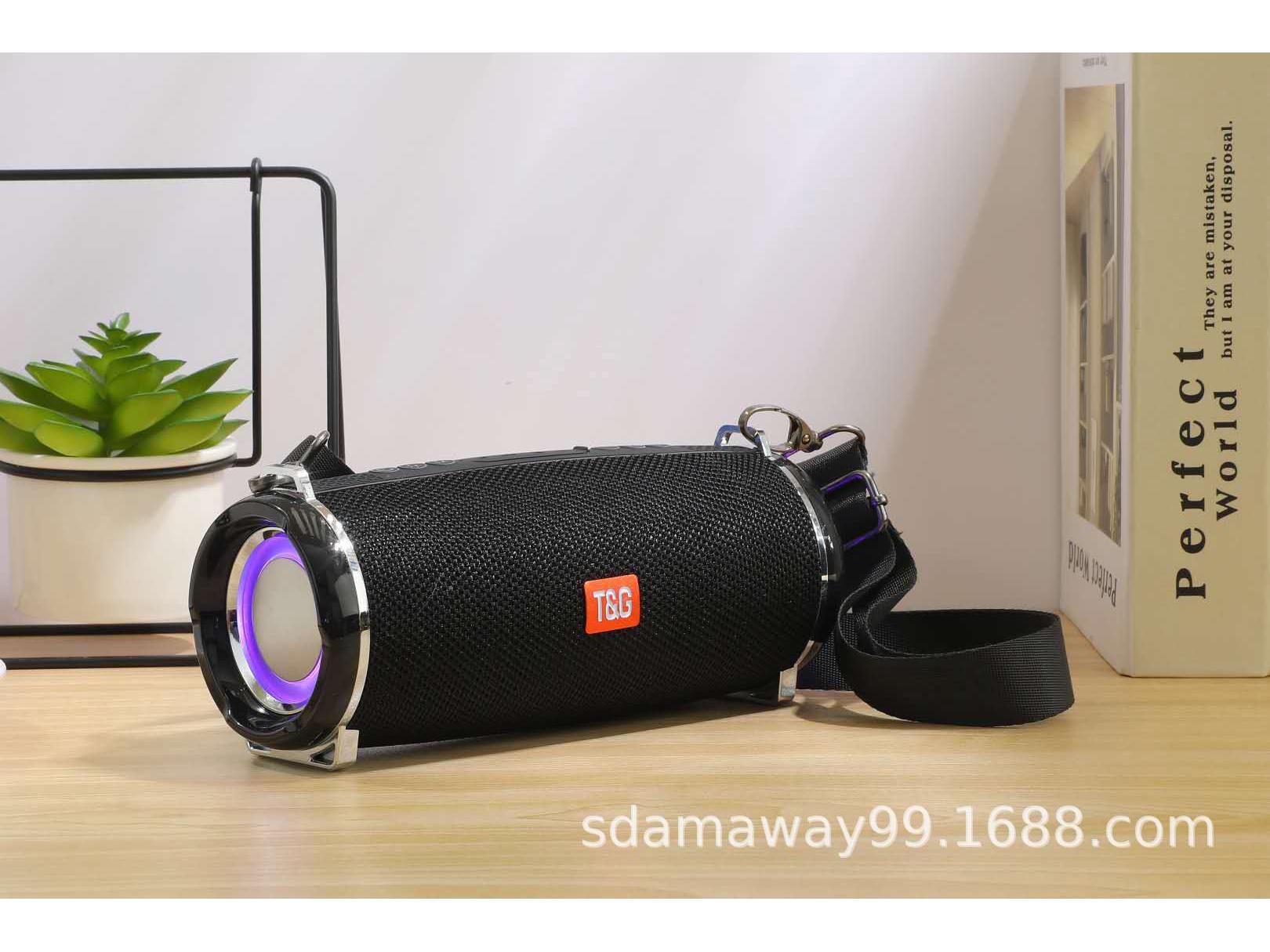 

TG192 Миниатюрный портативный Bluetooth-динамик для улицы с сабвуфером и поддержкой TF-карт/U-дисков чёрный