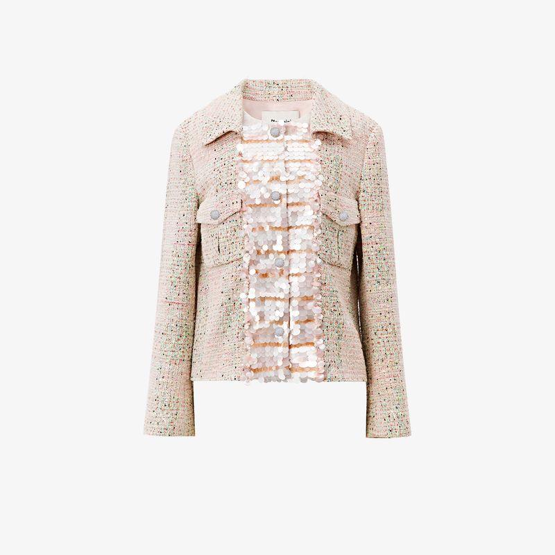 

Blacknini Инь Хуафу/ Шипучая конфета Гао Дин Ручная работа Французская Т-Д-С Старый бренд Твидовая верхняя одежда/Сумка Outwear XS