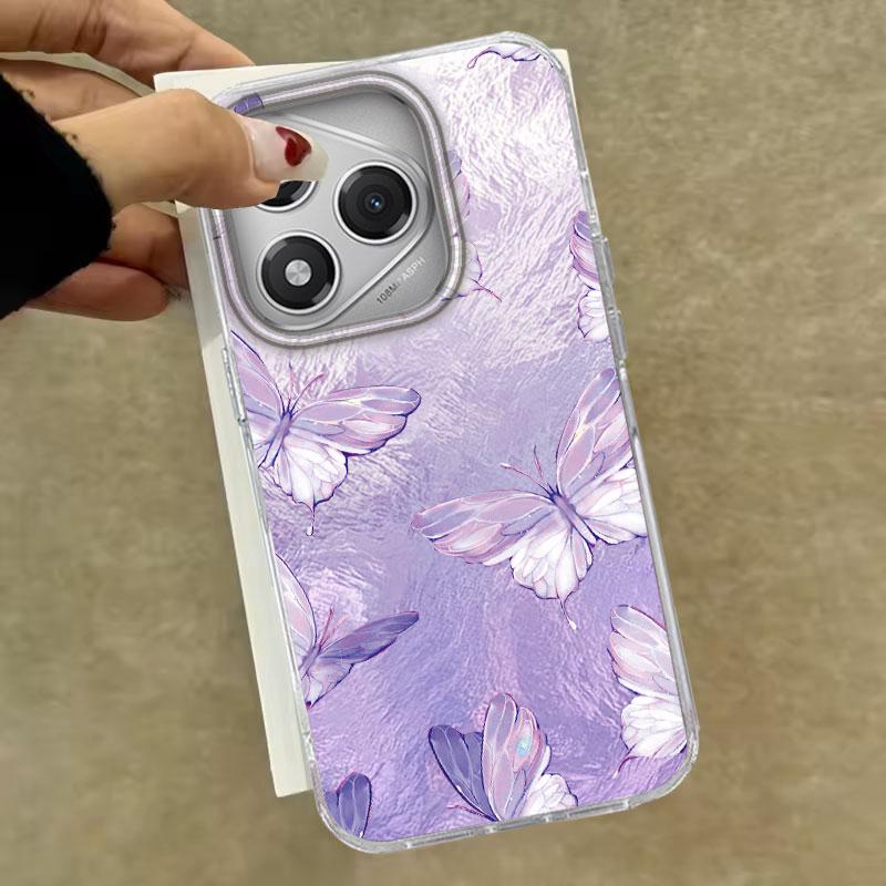 Hülle für Honor 400 Lite 200 Pro 200 Lite X9c X9a X8b X8a 5G Handyhülle Rosa Grün Schmetterling Farbverlaufsmuster Für Honor 200 Taschen