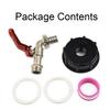 Valve Tap Adapter Garden Hose Water Connector Tool 1/2\" Drain Adapter Plastic + Alloy Tote Tank Nice Portable