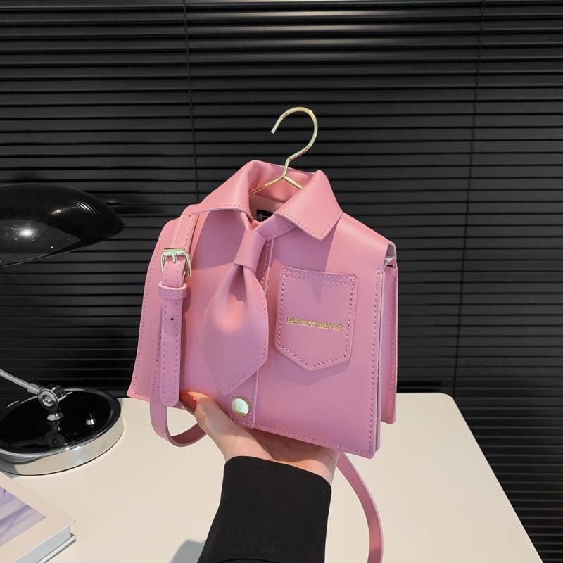 Personalized Small Clothes Bag 2025 New Xiaohongshu Same Women's Shoulder Fashion Funny Messenger Tote Bag Pu