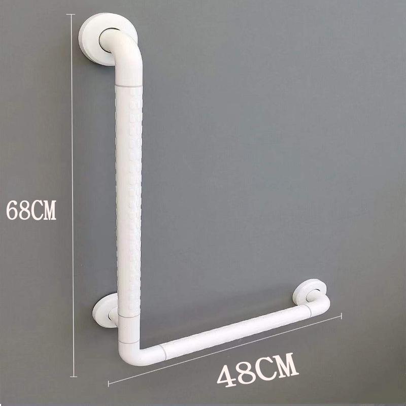L-Shaped Non-Slip Bathroom Grab Bar for Elderly & Disabled Users