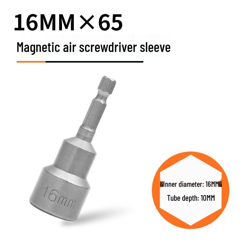 Strong Magnetic Hex Socket Bit Set for Electric & Air Wrench, Deep Extended Rod Screwdriver, Hand Drill