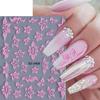 Assorted 3D/5D Embossed Nail Stickers: Flowers, Bows, Butterflies & Fish Tails for DIY Manicure Decor