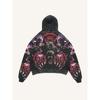 2025 new American retro skull skeleton series 3D digital printing trend hoodie sweater