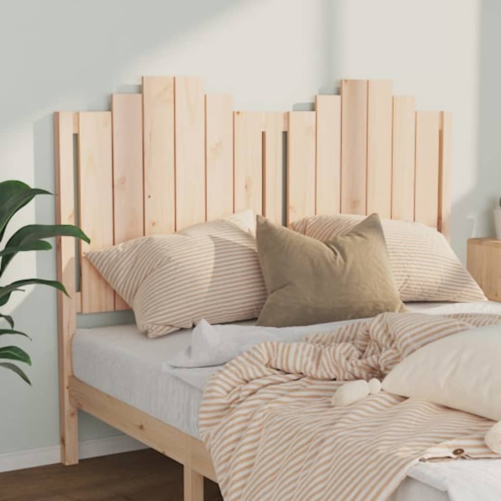 Headboard 141 X 4 X 110 Cm Solid Pine Wood