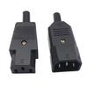 5pcs Universal 3 Pin Terminals Power Plug Adapter IEC 320 C14 Male C13 Female