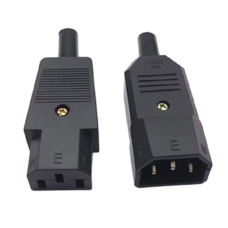 5pcs Universal 3 Pin Terminals Power Plug Adapter IEC 320 C14 Male C13 Female