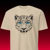 Leopard Face Graphic Tee, Vintage Halftone Pop Art, Comfort Colors Vibe, Cool Animal Shirt, Retro 80s Top, Unisex Gift, Blue Eyes, Print