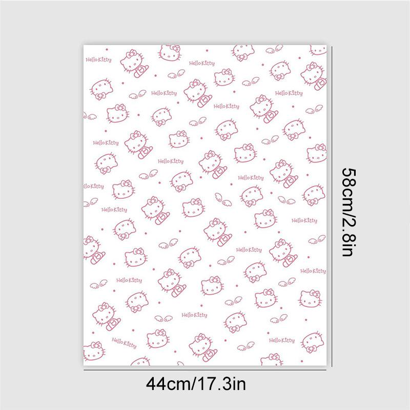 10pcs Wrapping Sheets Crafts Gifts Gift Wrap Paper Cartoon Patterned for DIY HelloKitty