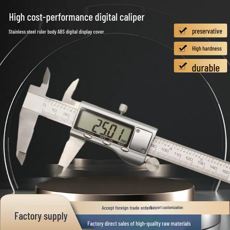High Precision Stainless Steel Digital Vernier Caliper for Industrial and Jewelry Use
