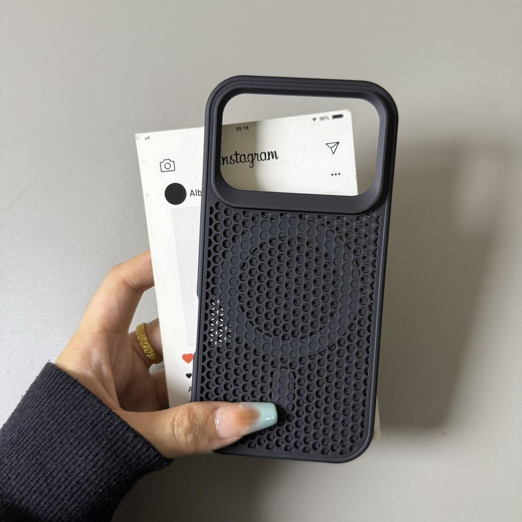 Honeycomb Magnetic Phone Case for Xiaomi Poco F9 Ultra F9 Pro F8 Ultra Thermal Mesh Heat Dissipation Shockproof Anti Scratch Protective Cover