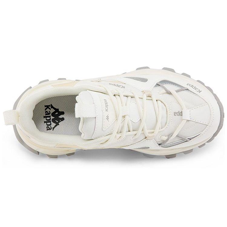 Kappa Synthetic Leather Thick Sole Casual Shock Absorbing Non-Slip Wear-Resistant Low-Top Dad Shoes Unisex Sneaker Off-White K0BZ5MM66D-012