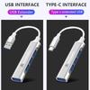 4 Ports USB 3.0 HUB TYPE-C Multi High Data Transmission Car Adapter For Citroen C1 C2 C3 C4 C5 X7 Berlingo Xsara C8 C4L DS3 DS6 anw123