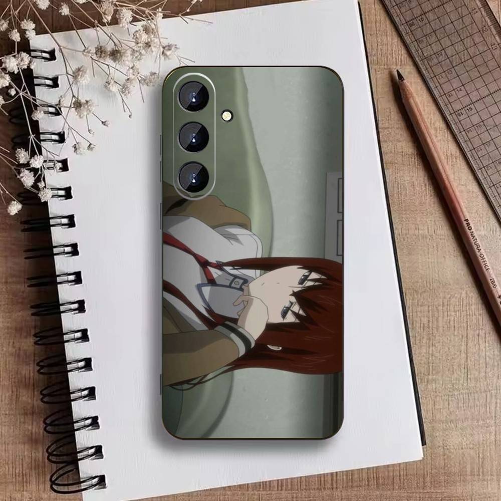 A-Okabe Rintaro STEINS DATE Phone Case For Samsung Galaxy A73,21,22,32,71,53,52,51,80,5G Soft Black Cover