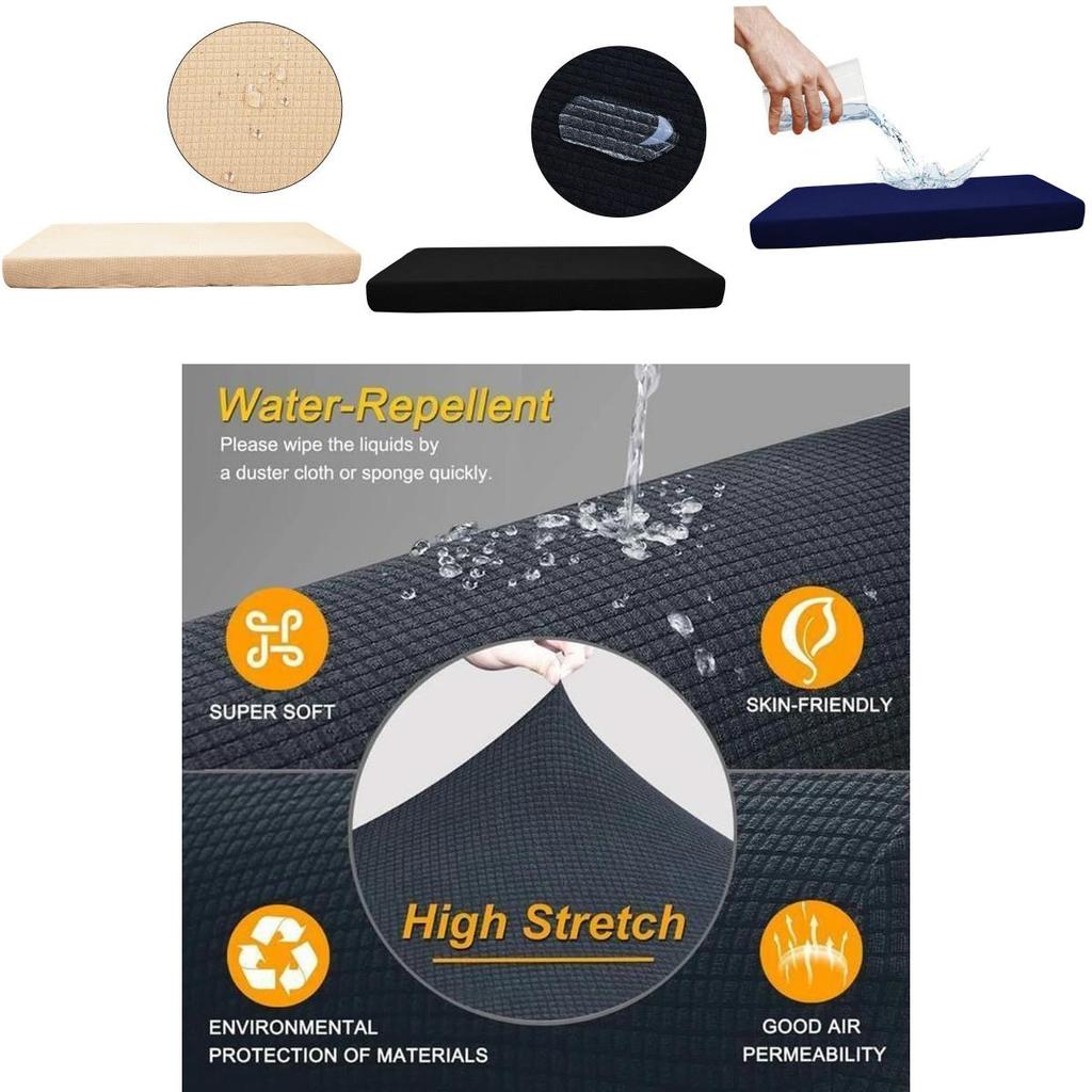 Waterproof Sofa Seat Cushion Cover Stretchy And Soft Material Choose From 13 Colors