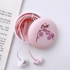 Carrying Bag Bass Handfree Ear Phones Cartoon Cat Paw Headset Wired Earbuds On-ear Headphones