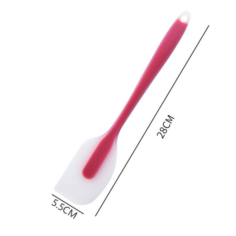 Silicone Spatula Cream Butter Cooking Baking Spatula Heat Resistant Utensils Scrape Decorator Translucent Kitchen Baking Tools